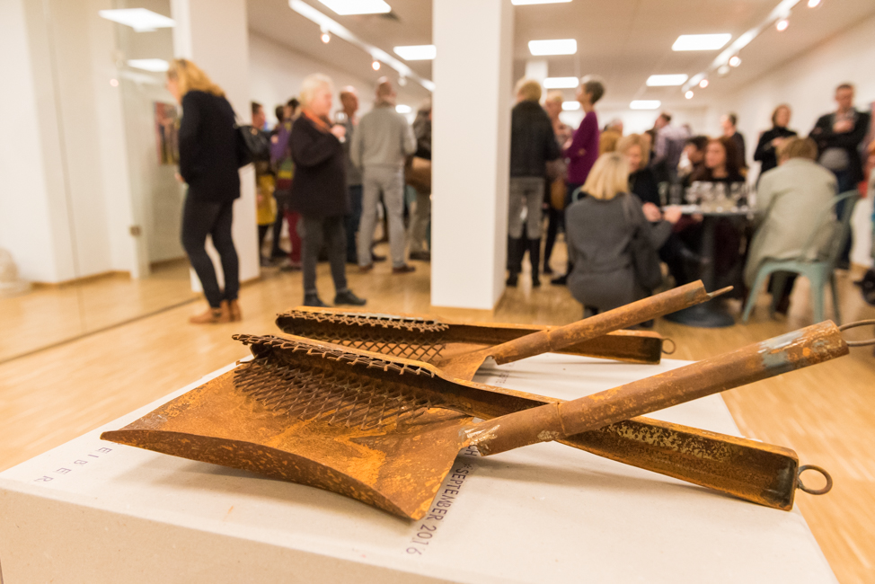 Haus Burgund, Mainz mit Martin Bruneau 2018 - Metallplastiken Ulrich Schreiber