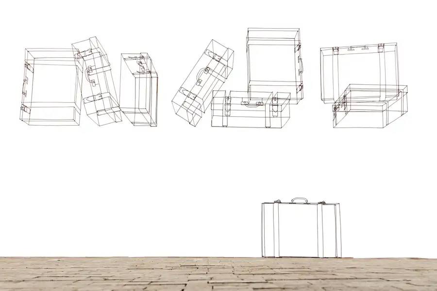 Koffer - Metallplastiken Ulrich Schreiber