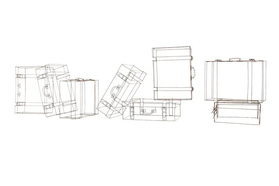 Koffer - Metallplastiken Ulrich Schreiber